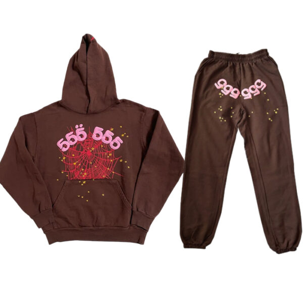 Brown Sp5der Tracksuit
